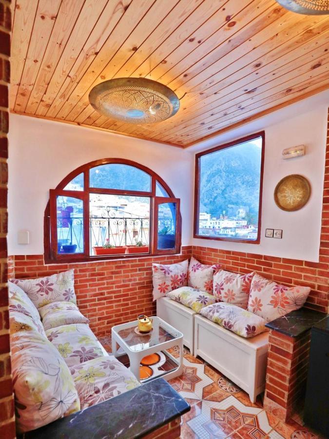Aymane Rooftop Budget Panoramic Hotel Chefchaouen Exterior foto